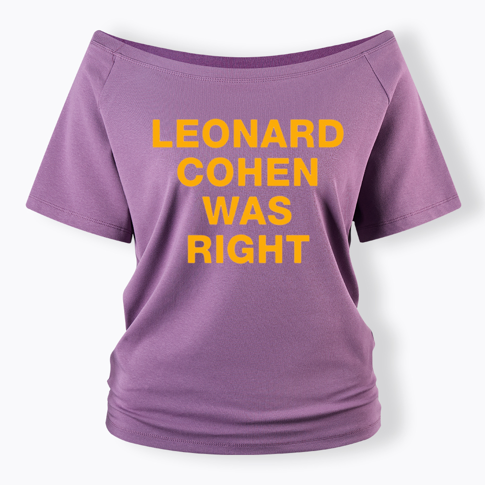 The Prophet Was Right Statement Off Shoulder T-Shirt