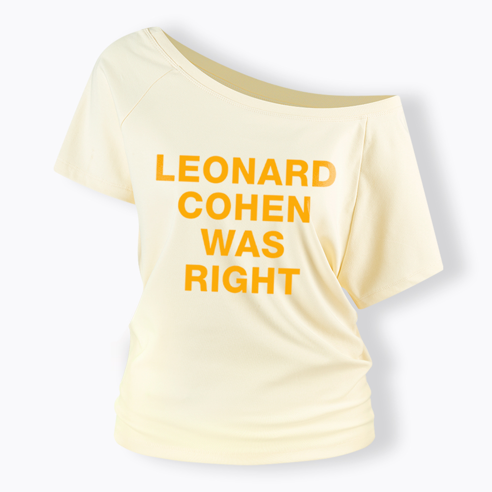 The Prophet Was Right Statement Off Shoulder T-Shirt