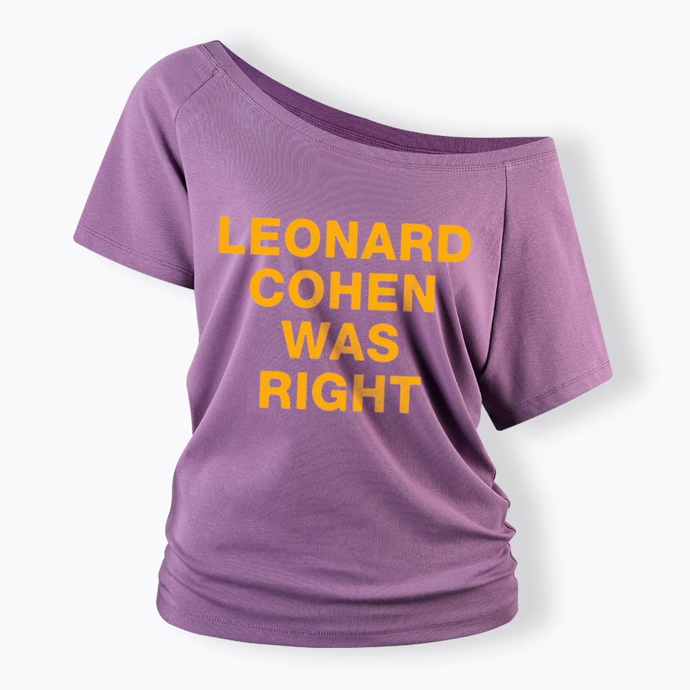 The Prophet Was Right Statement Off Shoulder T-Shirt