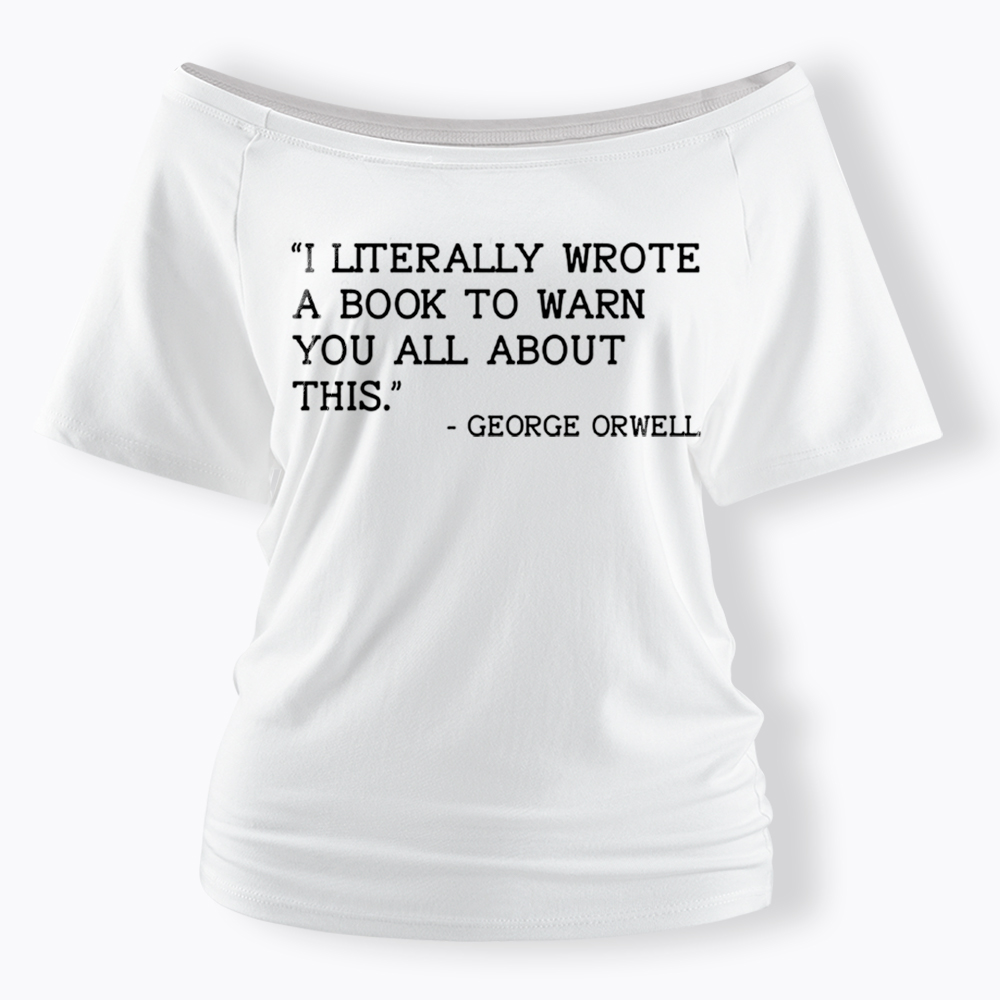 I Literally Wrote a Book to Warn You All About This Off Shoulder T-Shirt
