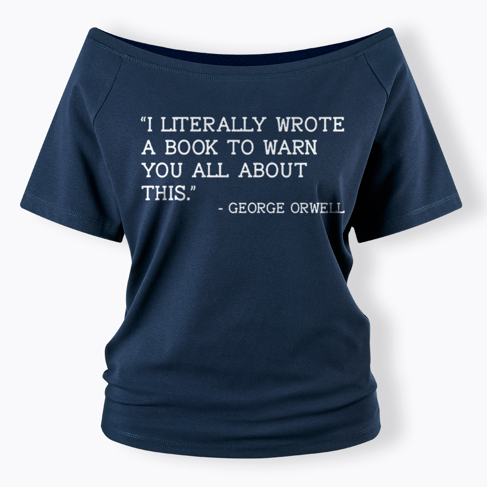 I Literally Wrote a Book to Warn You All About This Off Shoulder T-Shirt