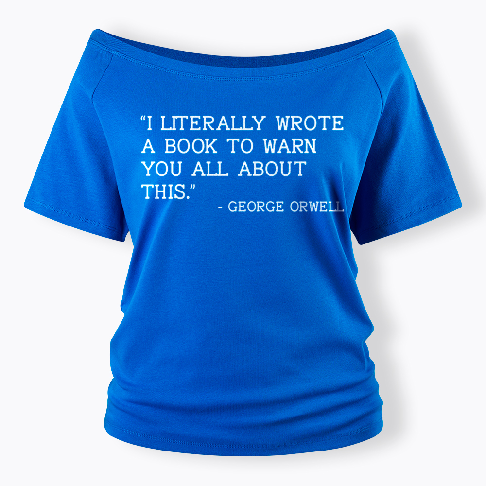 I Literally Wrote a Book to Warn You All About This Off Shoulder T-Shirt