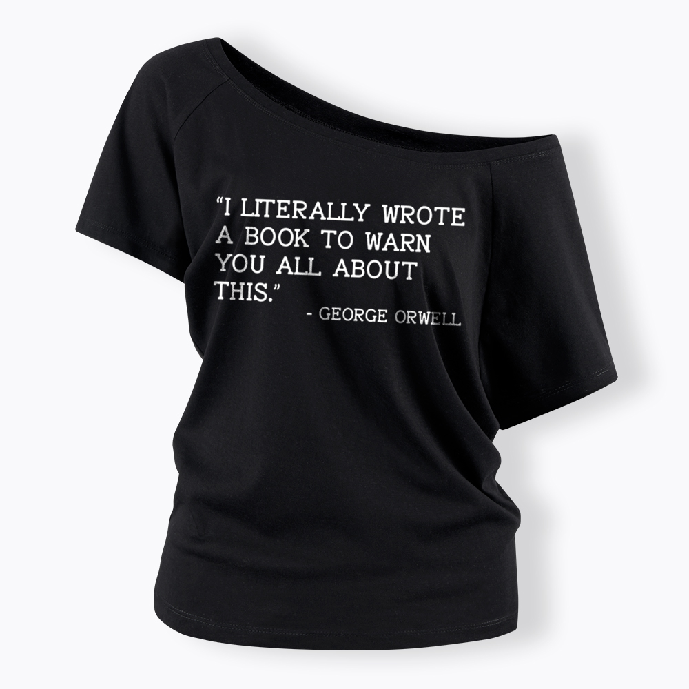 I Literally Wrote a Book to Warn You All About This Off Shoulder T-Shirt