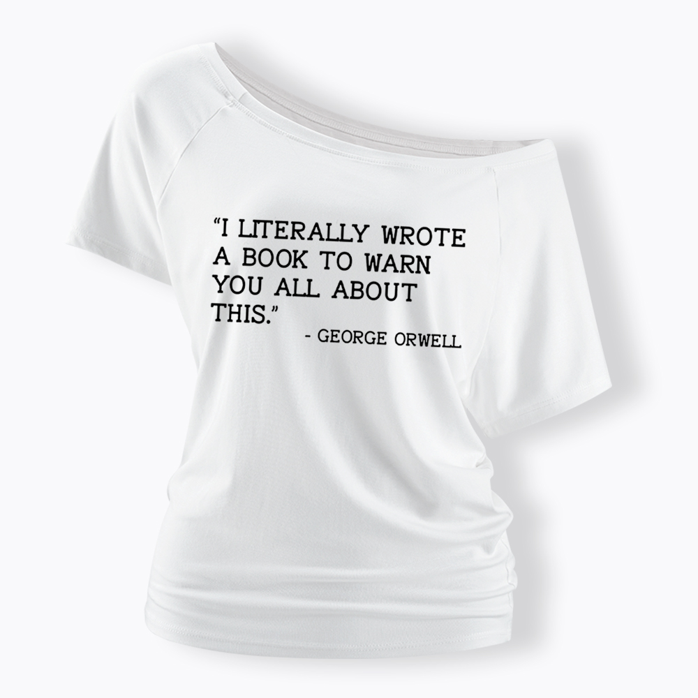 I Literally Wrote a Book to Warn You All About This Off Shoulder T-Shirt