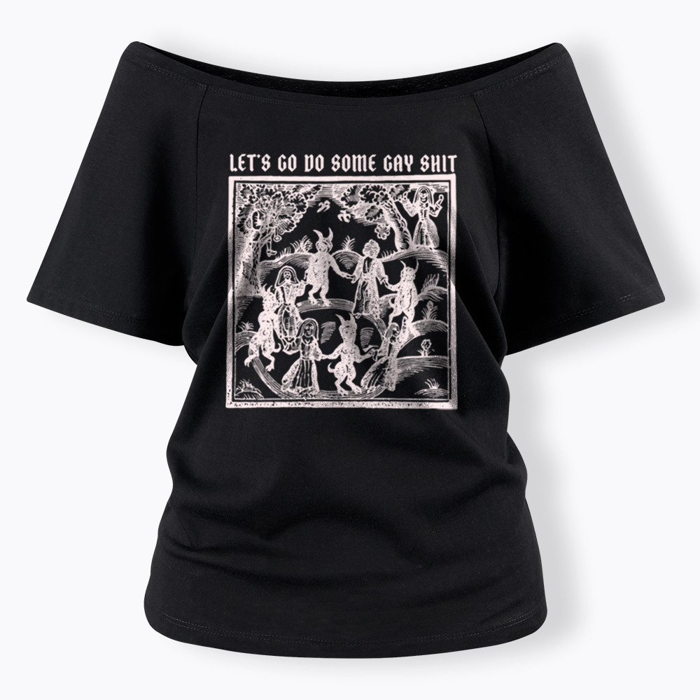 Gay Medieval Off Shoulder T-Shirt