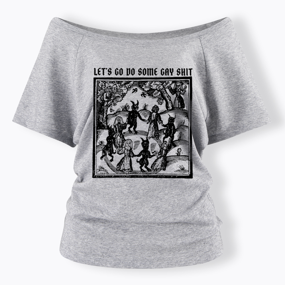 Gay Medieval Off Shoulder T-Shirt