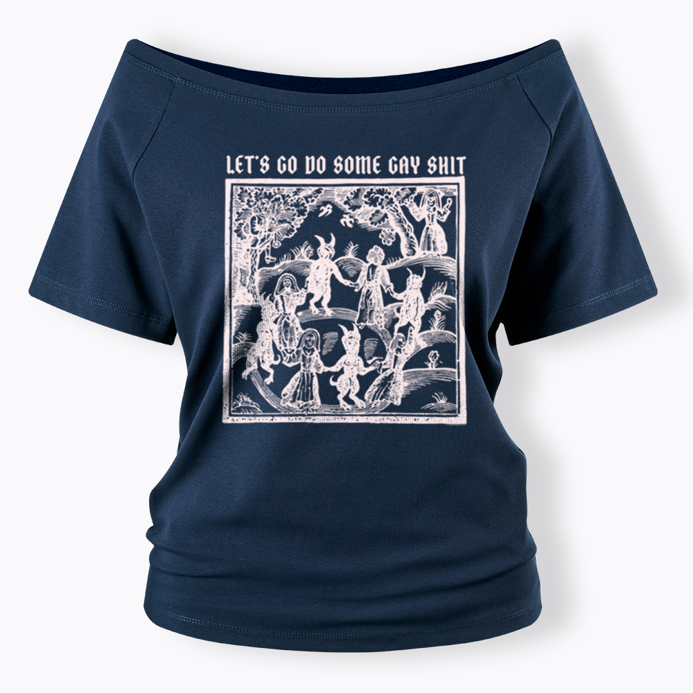 Gay Medieval Off Shoulder T-Shirt