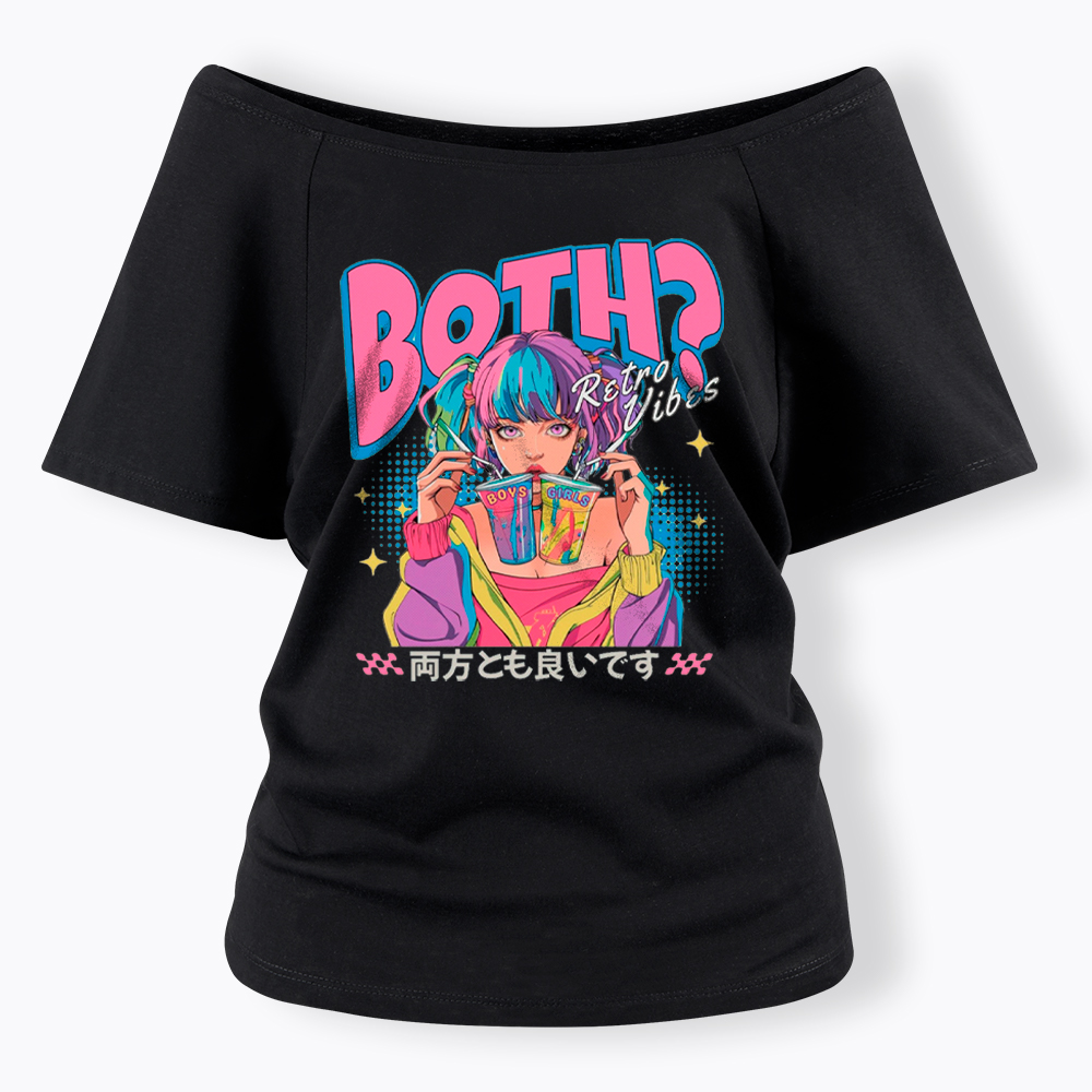 Bisexual Pride Why Not Both Off Shoulder T-Shirt