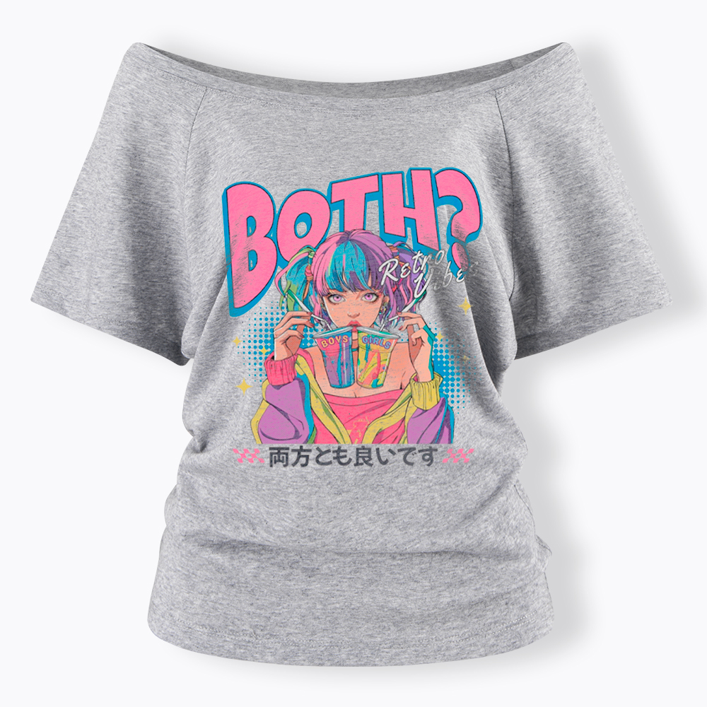 Bisexual Pride Why Not Both Off Shoulder T-Shirt
