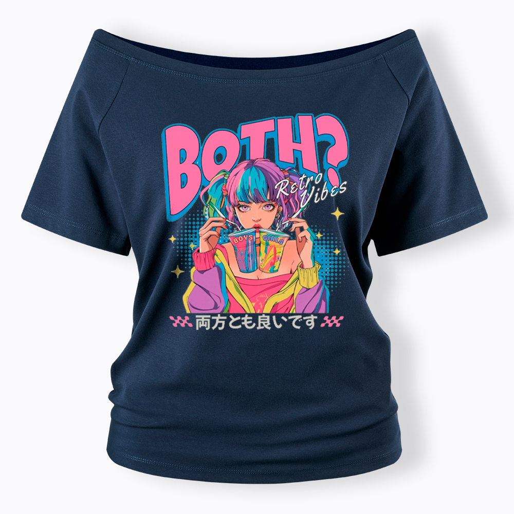 Bisexual Pride Why Not Both Off Shoulder T-Shirt