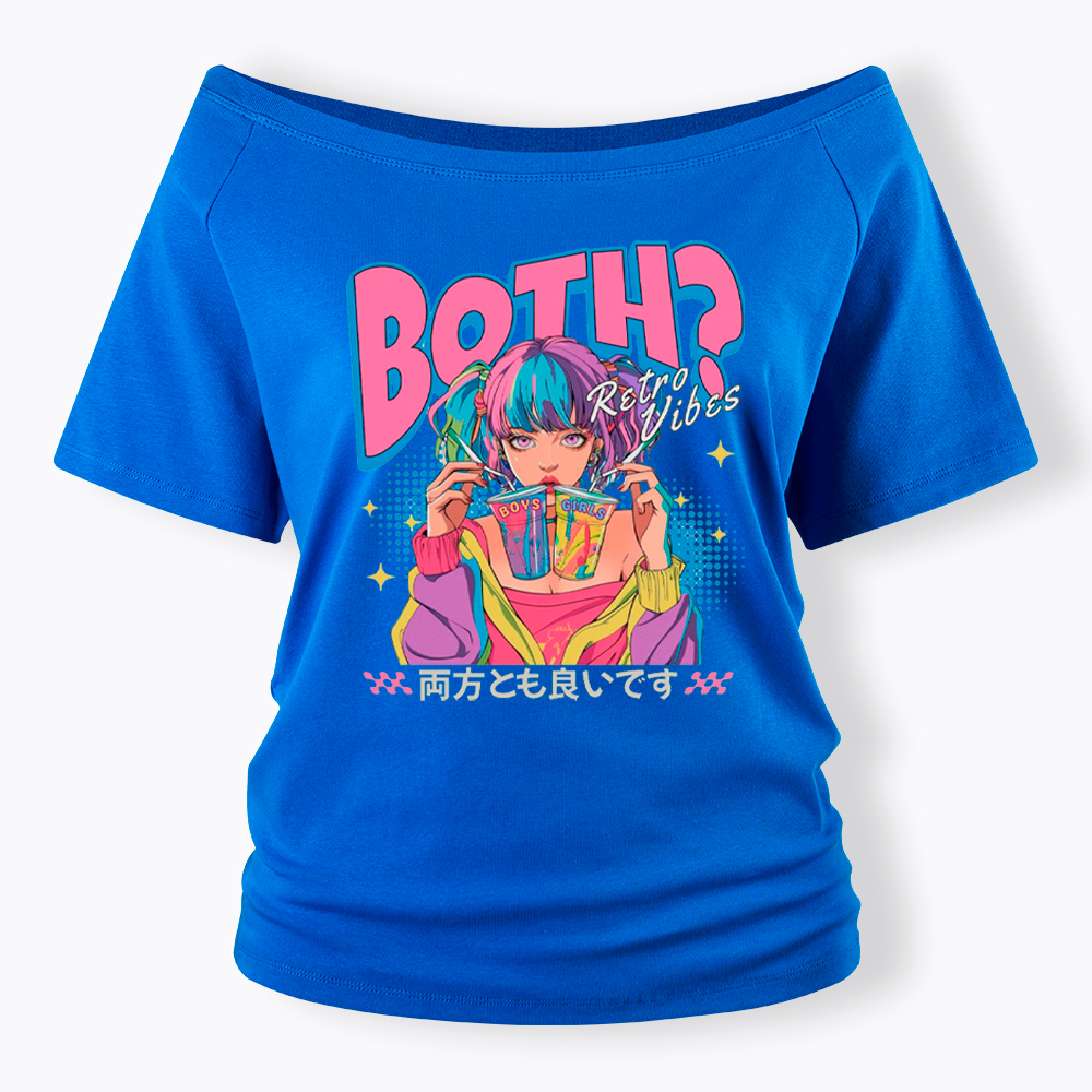 Bisexual Pride Why Not Both Off Shoulder T-Shirt