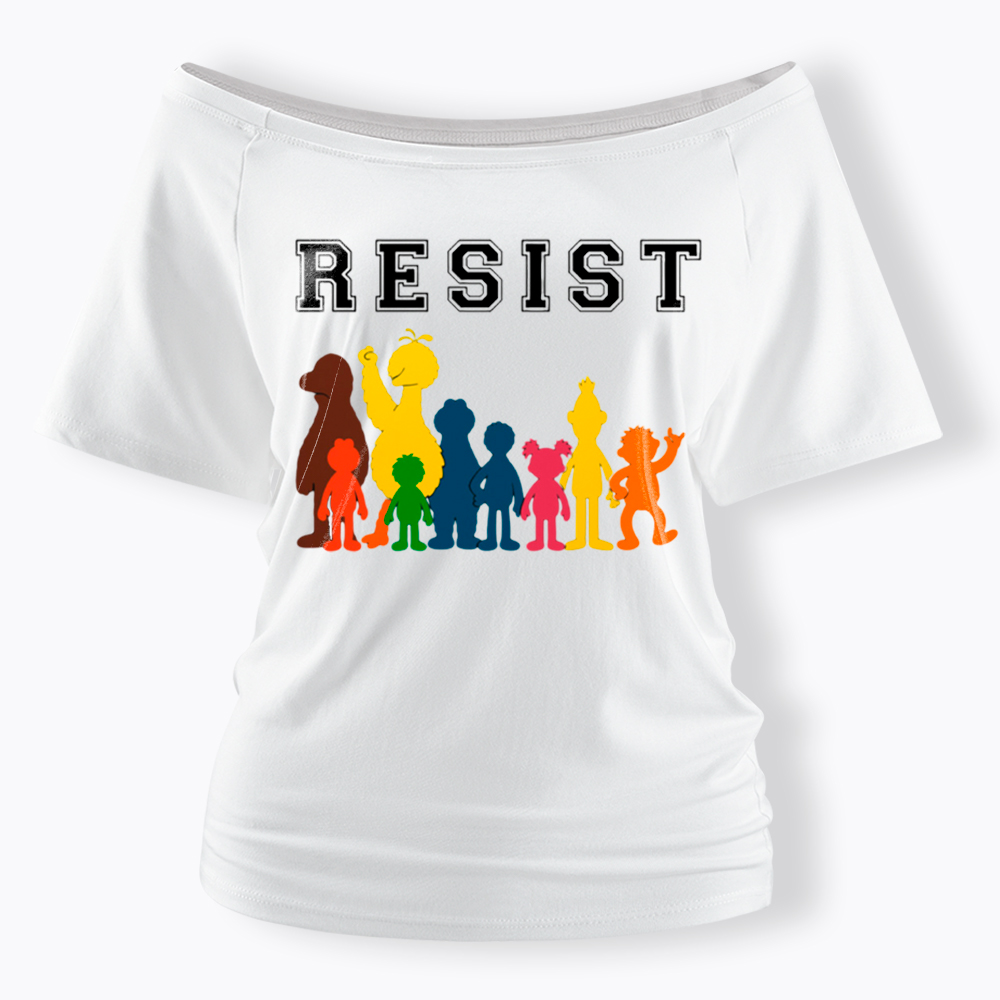 Save PBS Resist Off Shoulder T-Shirt