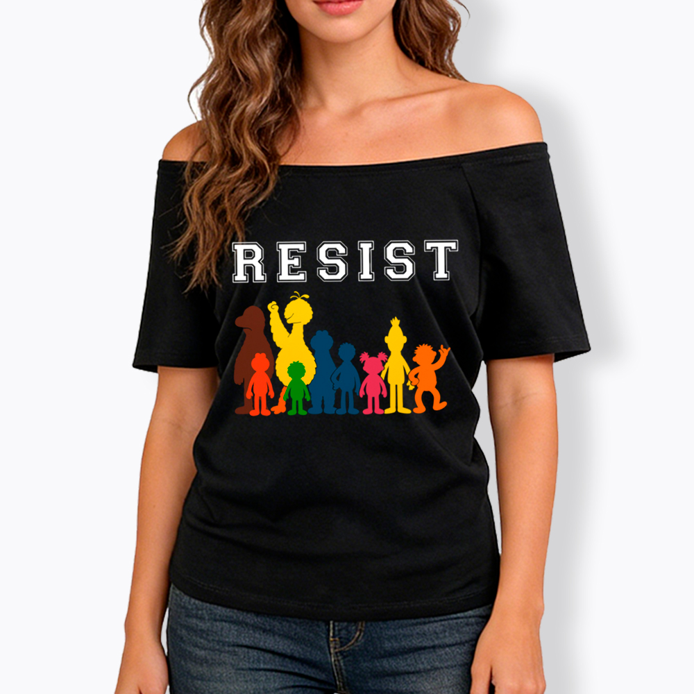 Save PBS Resist Off Shoulder T-Shirt
