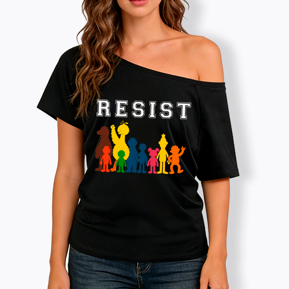 Save PBS Resist Off Shoulder T-Shirt