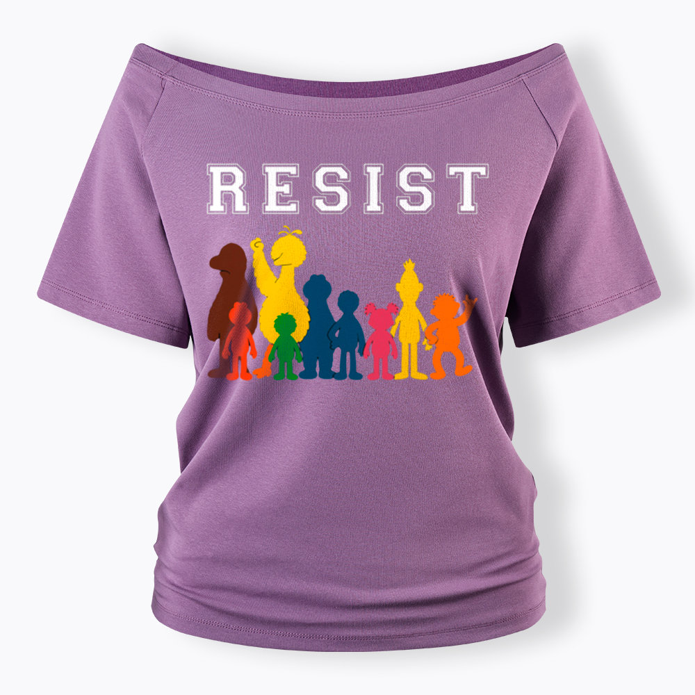 Save PBS Resist Off Shoulder T-Shirt