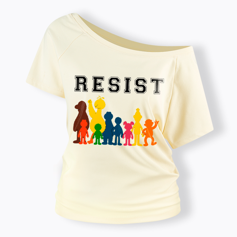 Save PBS Resist Off Shoulder T-Shirt