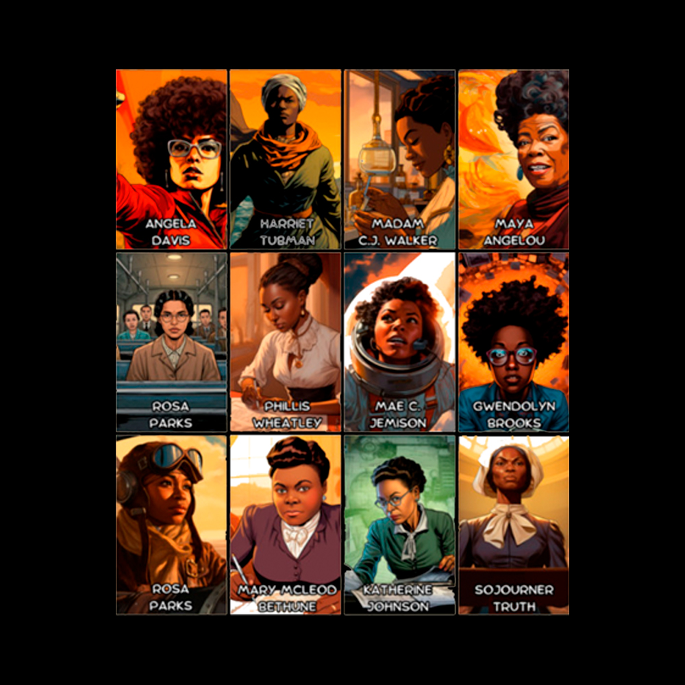 Great Women of Black History Cropped T-Shirt