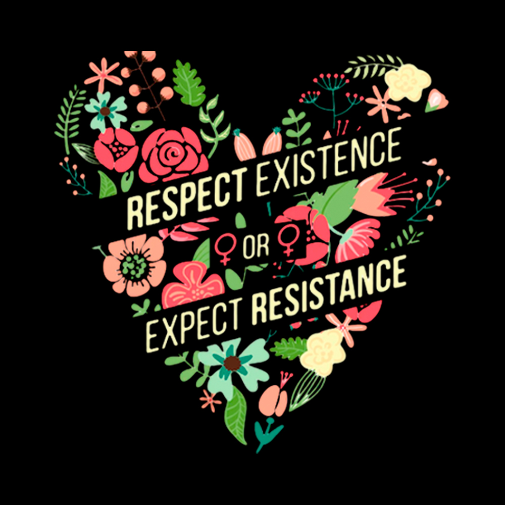 Respect Expect Resistance Cropped T-Shirt