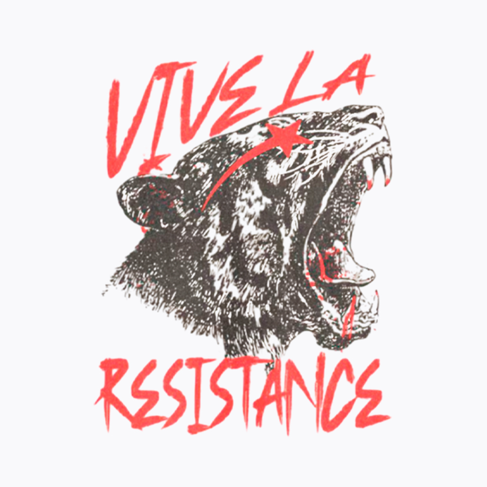 Vive la Resistance Panther Cropped T-Shirt