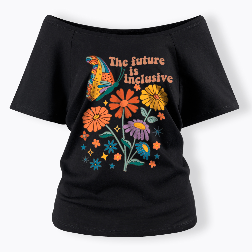 The Future is Inclusive Off Shoulder T-Shirt