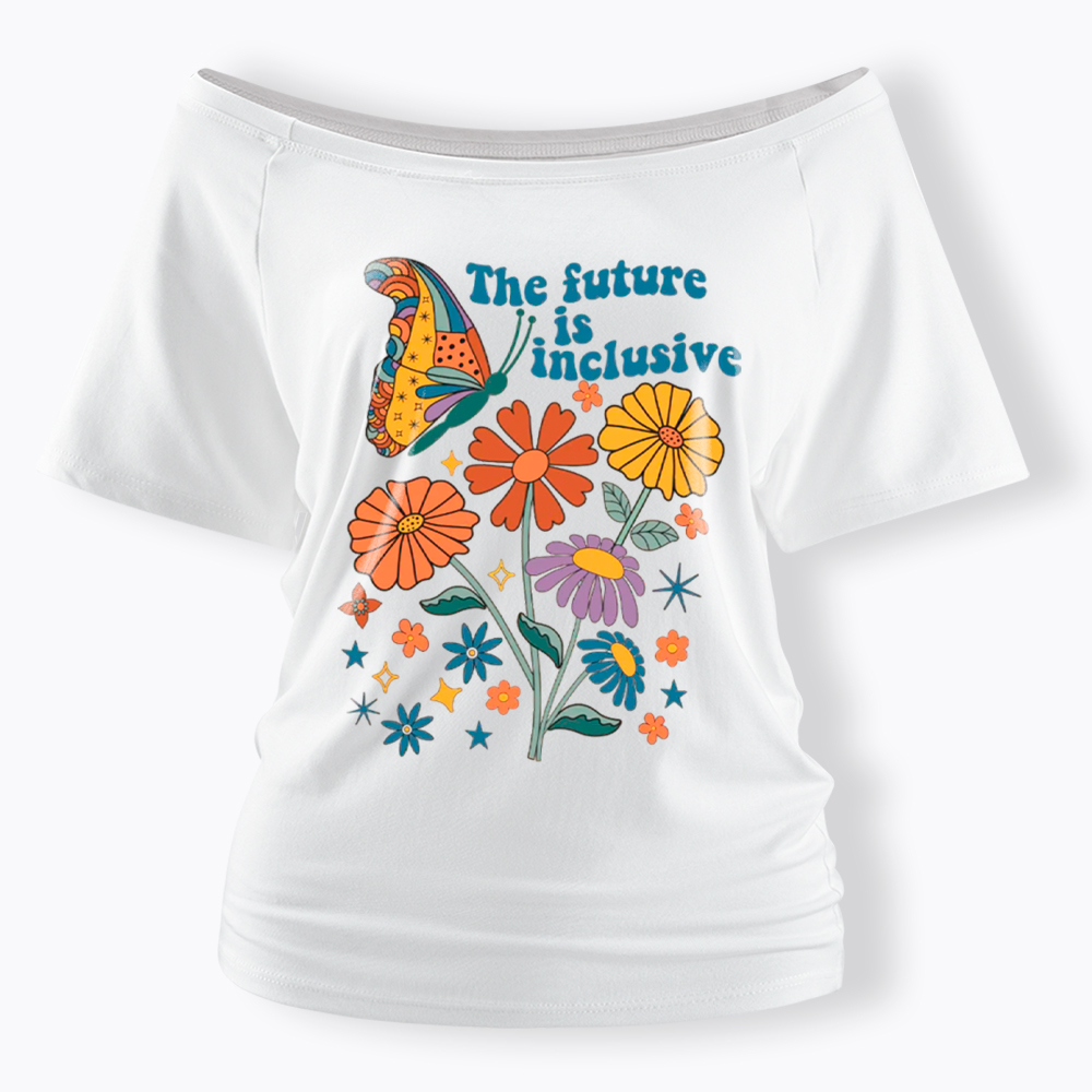 The Future is Inclusive Off Shoulder T-Shirt