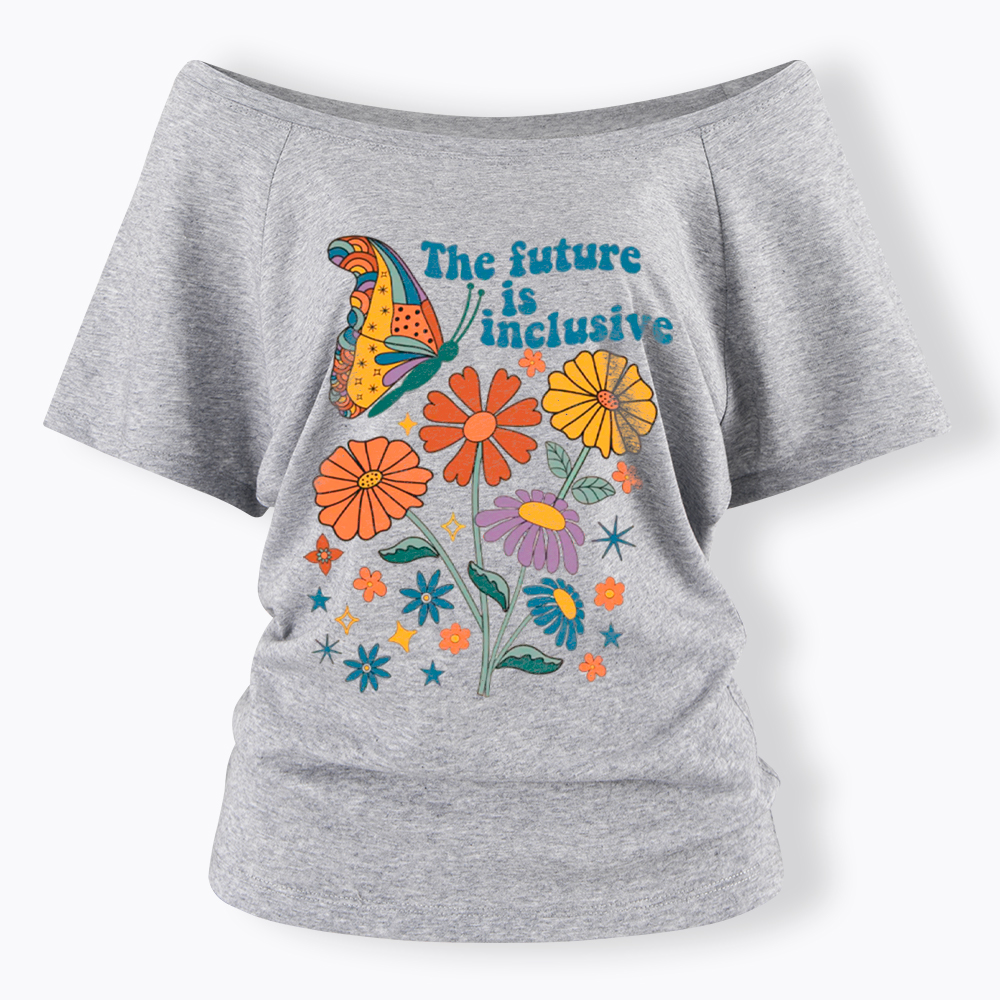 The Future is Inclusive Off Shoulder T-Shirt