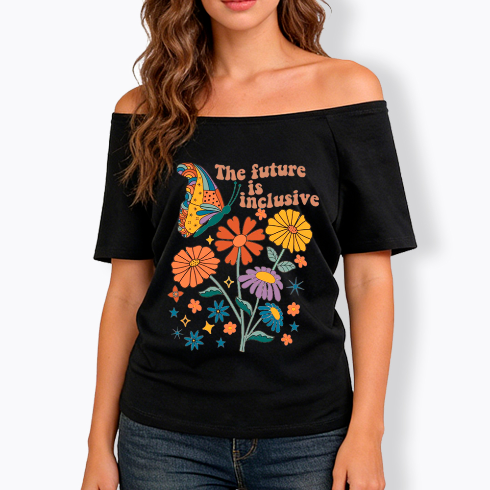 The Future is Inclusive Off Shoulder T-Shirt