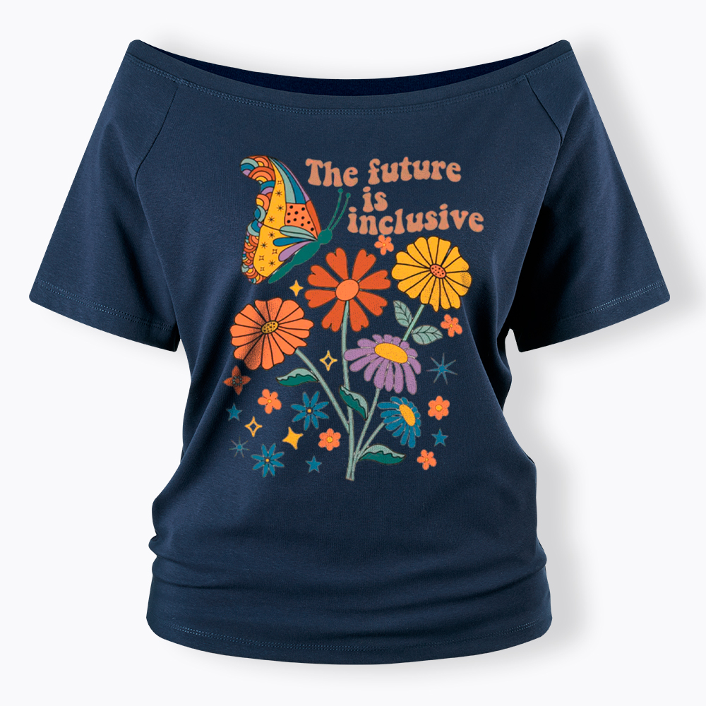 The Future is Inclusive Off Shoulder T-Shirt