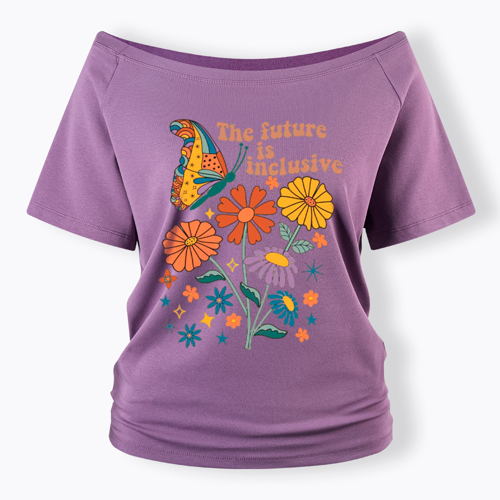The Future is Inclusive Off Shoulder T-Shirt