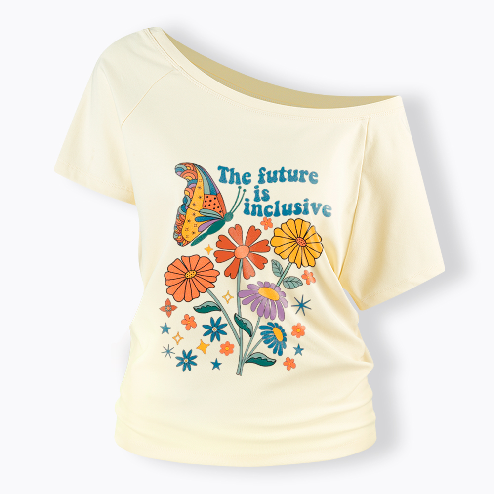 The Future is Inclusive Off Shoulder T-Shirt