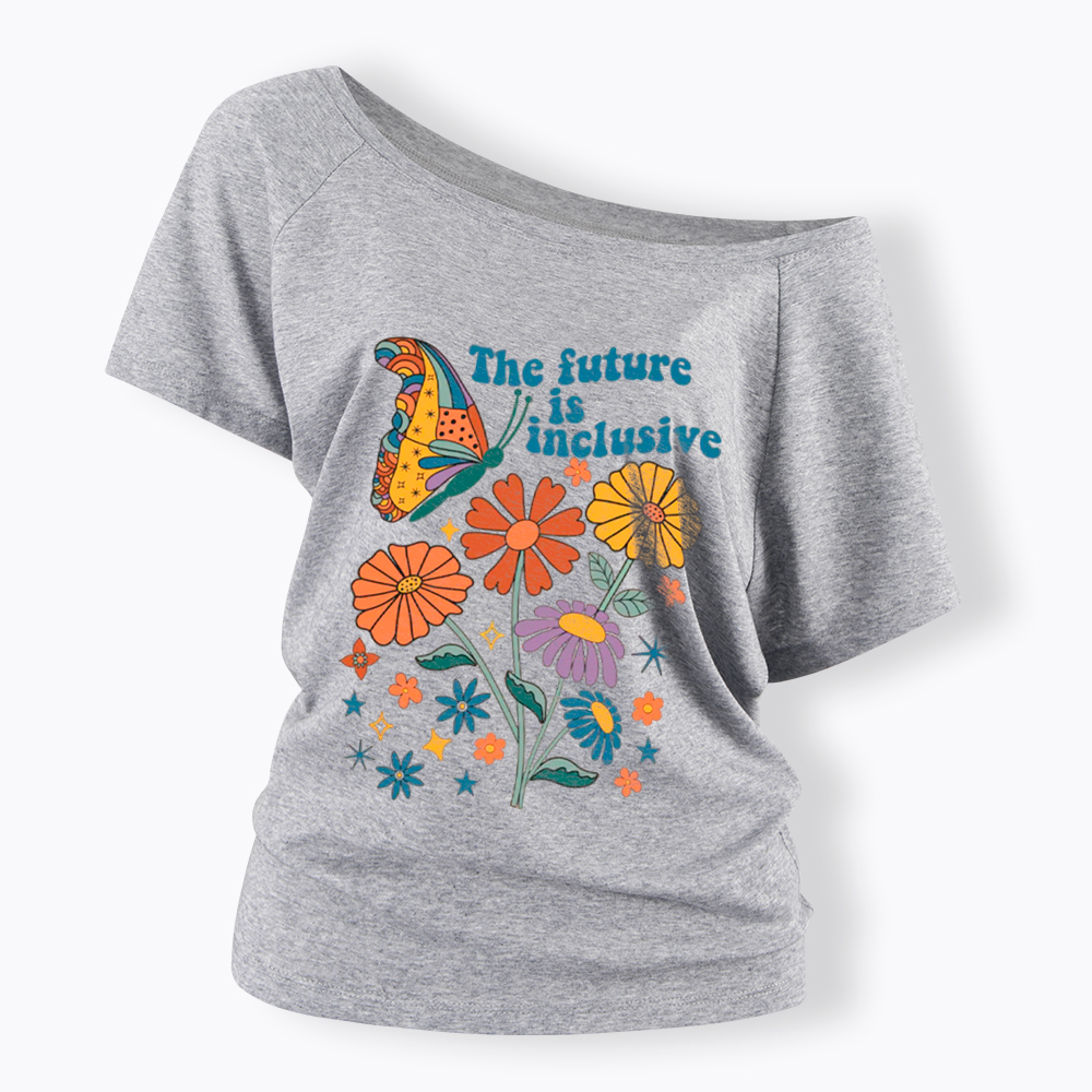 The Future is Inclusive Off Shoulder T-Shirt