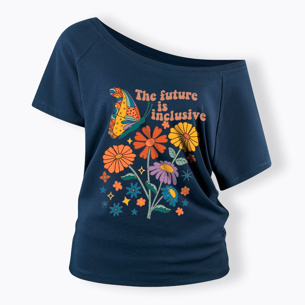 The Future is Inclusive Off Shoulder T-Shirt