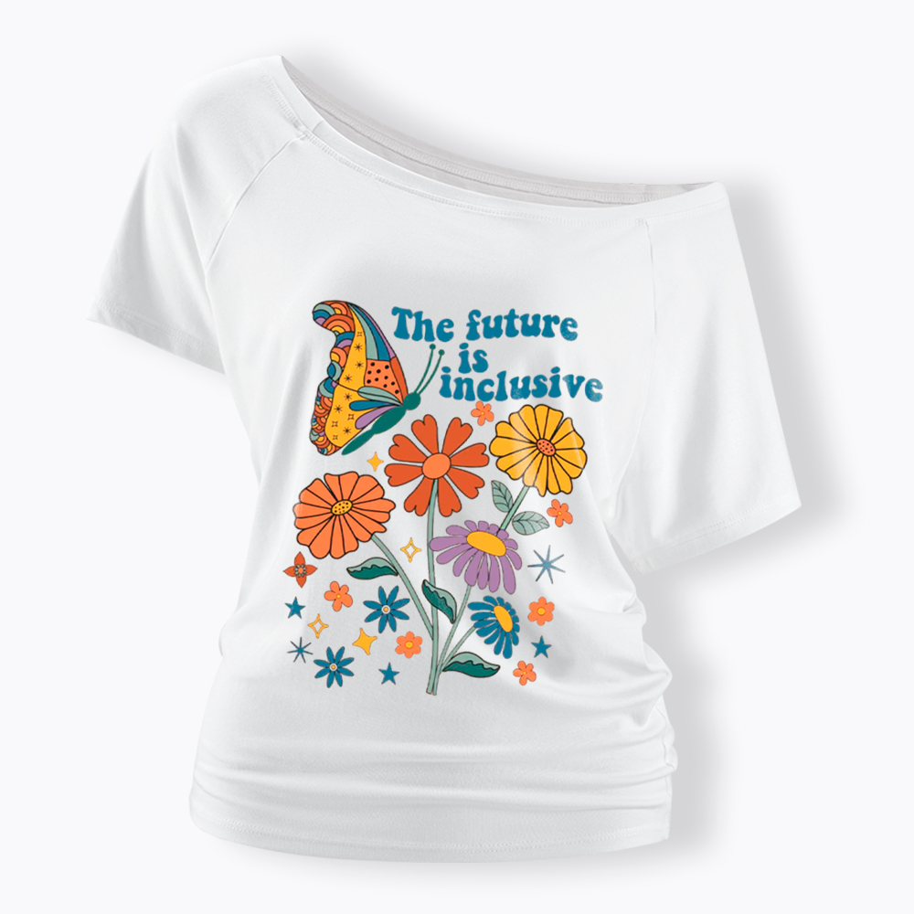 The Future is Inclusive Off Shoulder T-Shirt