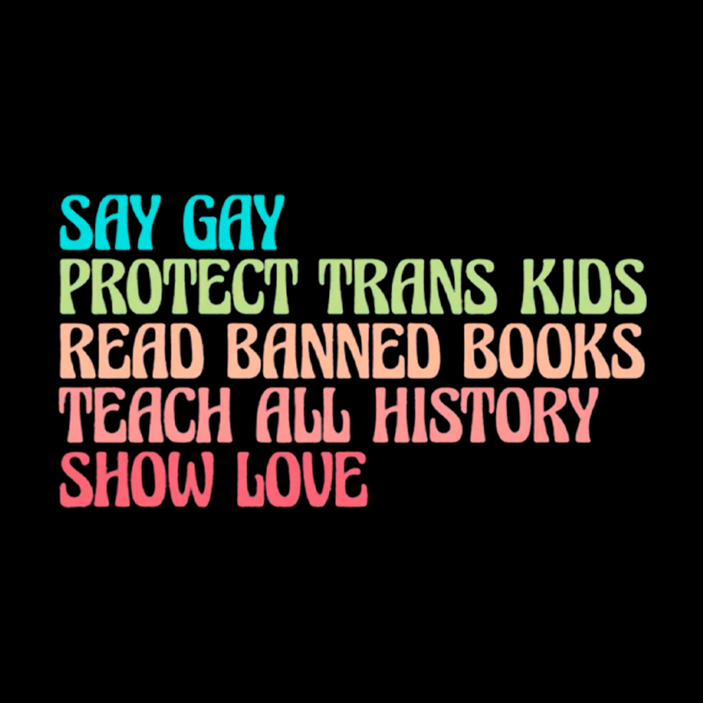 Say Gay Protect Trans Kids Read Banned Books Social Justice Cropped T-Shirt