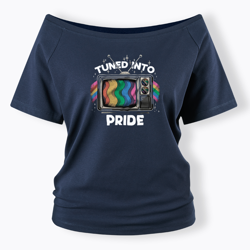Tuned Into Pride Off Shoulder T-shirts