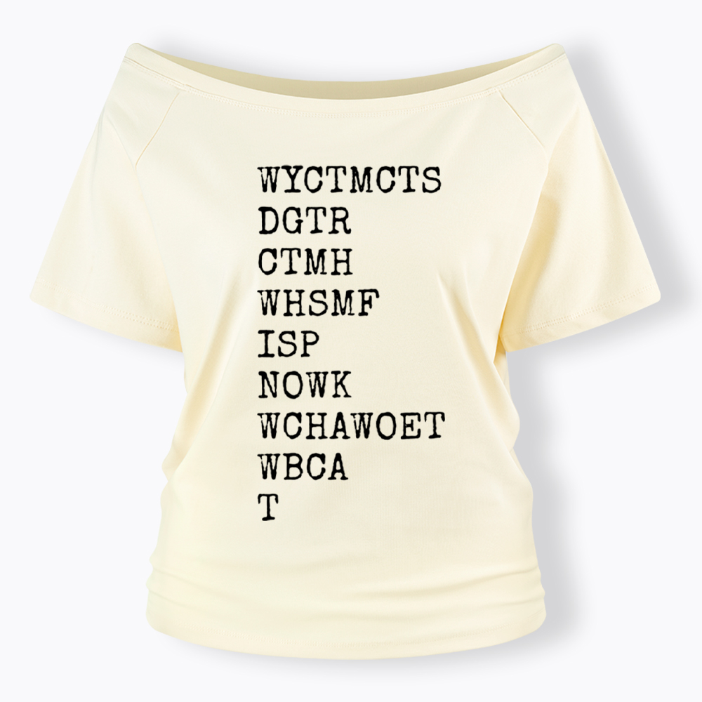 Will You Come To My Cottage This Summer Off Shoulder T-Shirt