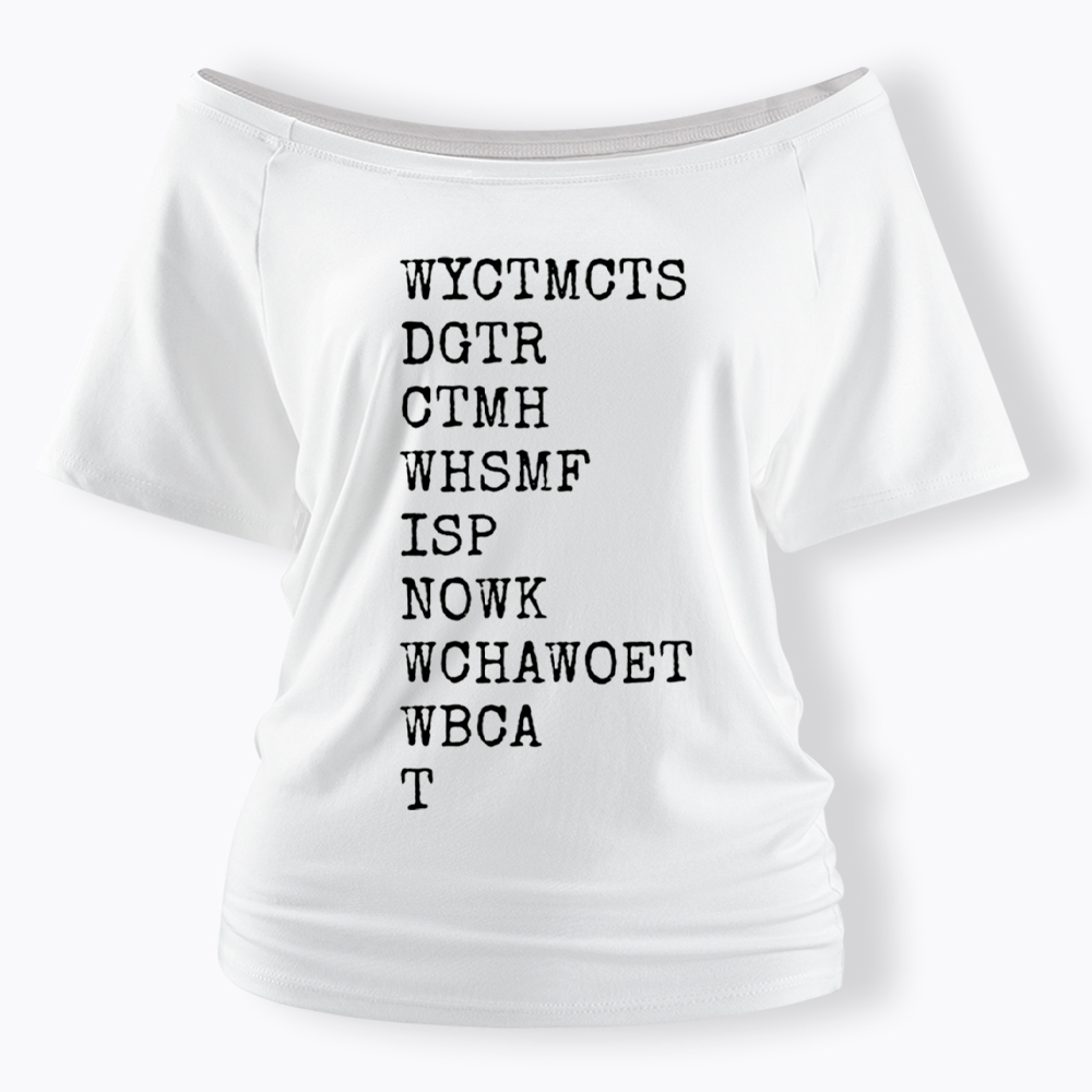 Will You Come To My Cottage This Summer Off Shoulder T-Shirt