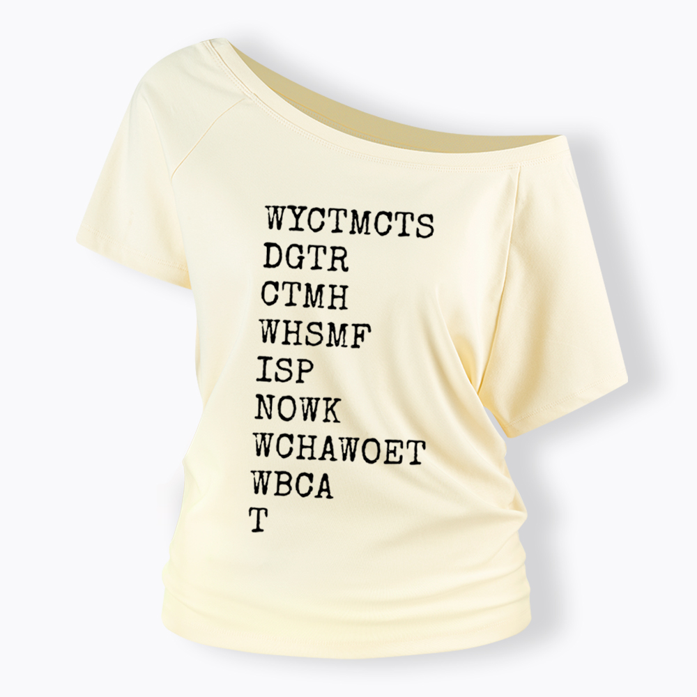 Will You Come To My Cottage This Summer Off Shoulder T-Shirt