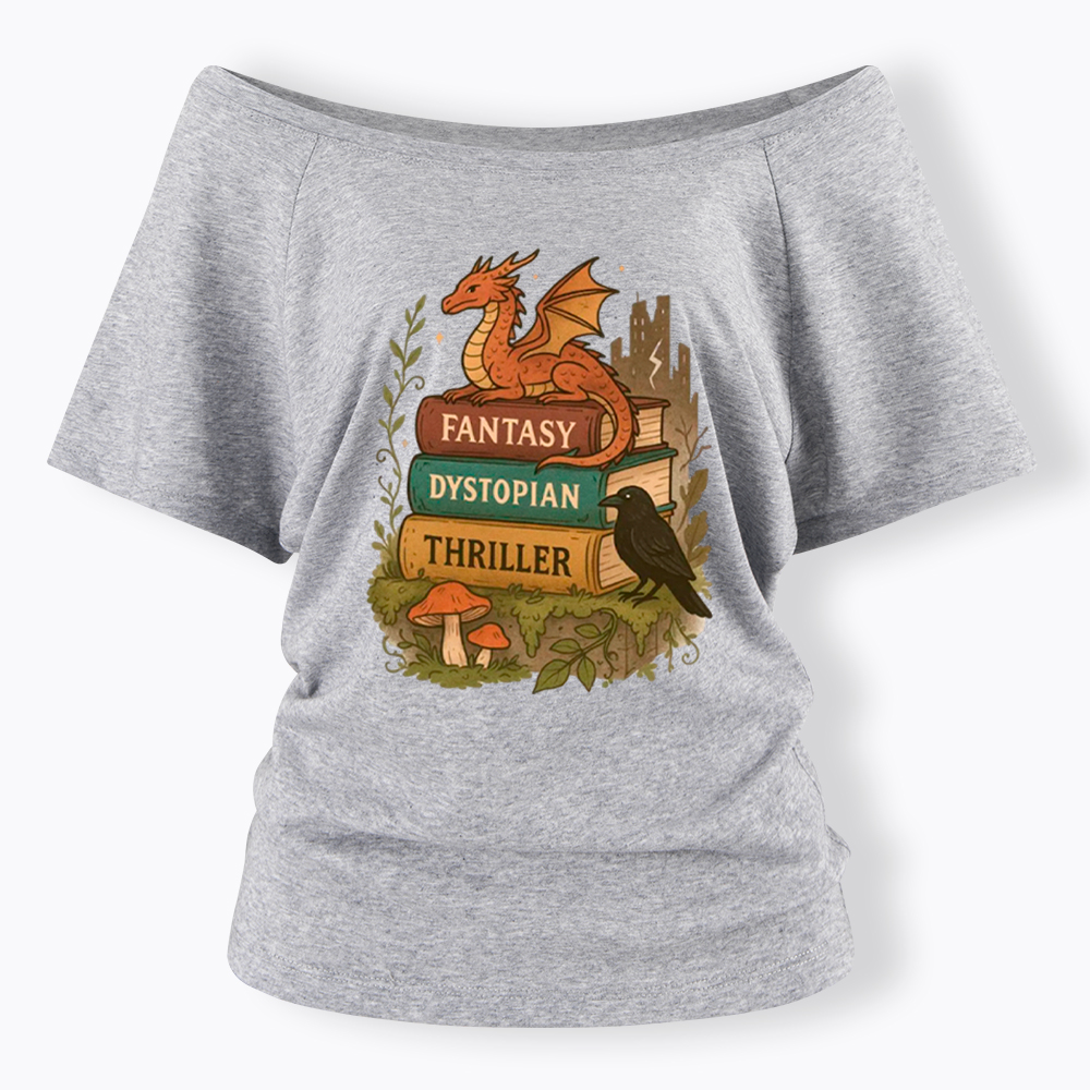 Imagination Survives Dystopia Off Shoulder T-Shirt