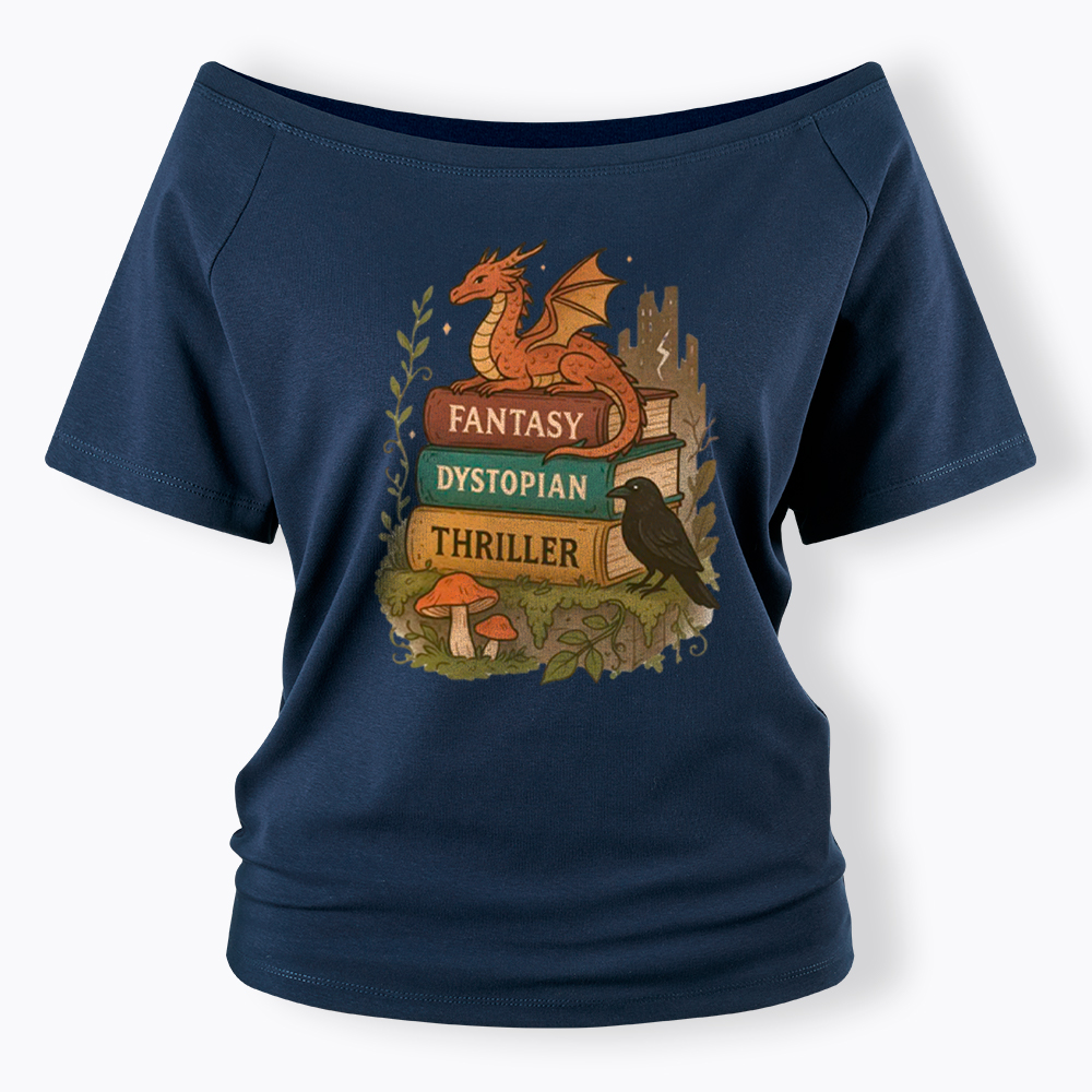 Imagination Survives Dystopia Off Shoulder T-Shirt