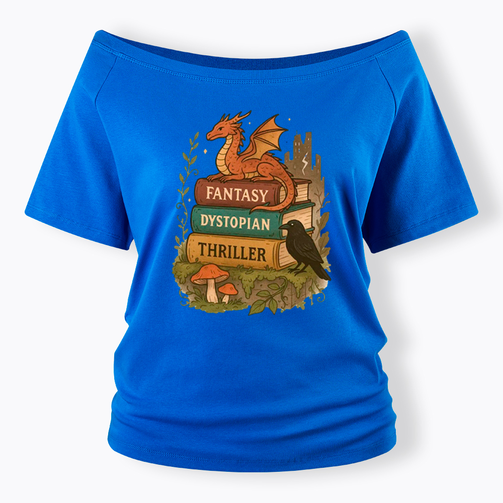 Imagination Survives Dystopia Off Shoulder T-Shirt
