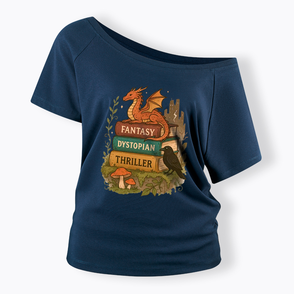 Imagination Survives Dystopia Off Shoulder T-Shirt