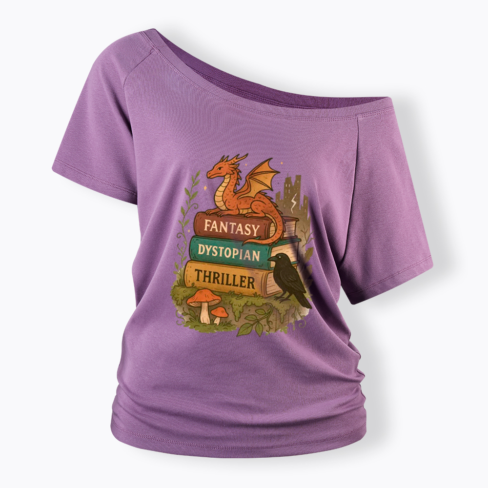 Imagination Survives Dystopia Off Shoulder T-Shirt