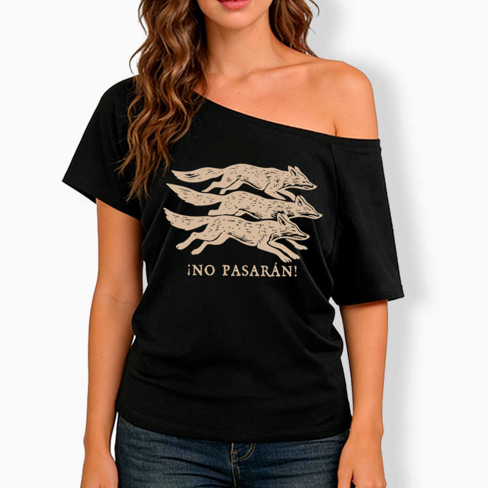 Foxes Resistance Off Shoulder T-Shirt