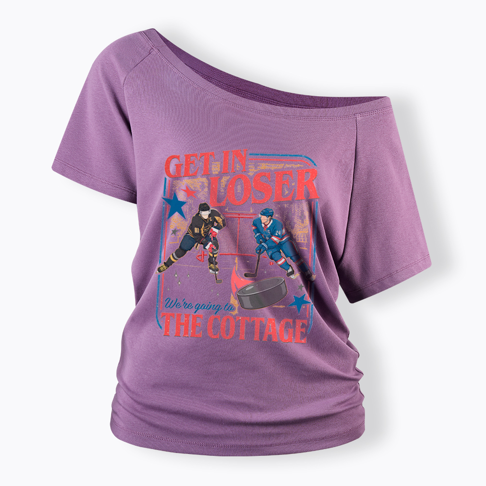 Get In Loser Off Shoulder T-Shirt
