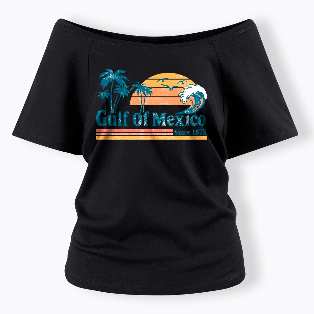Gulf Of Mexico Off Shoulder T-Shirt