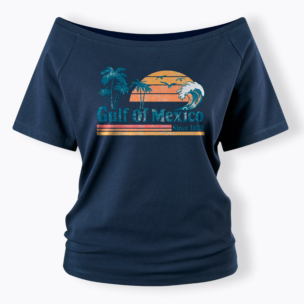 Gulf Of Mexico Off Shoulder T-Shirt