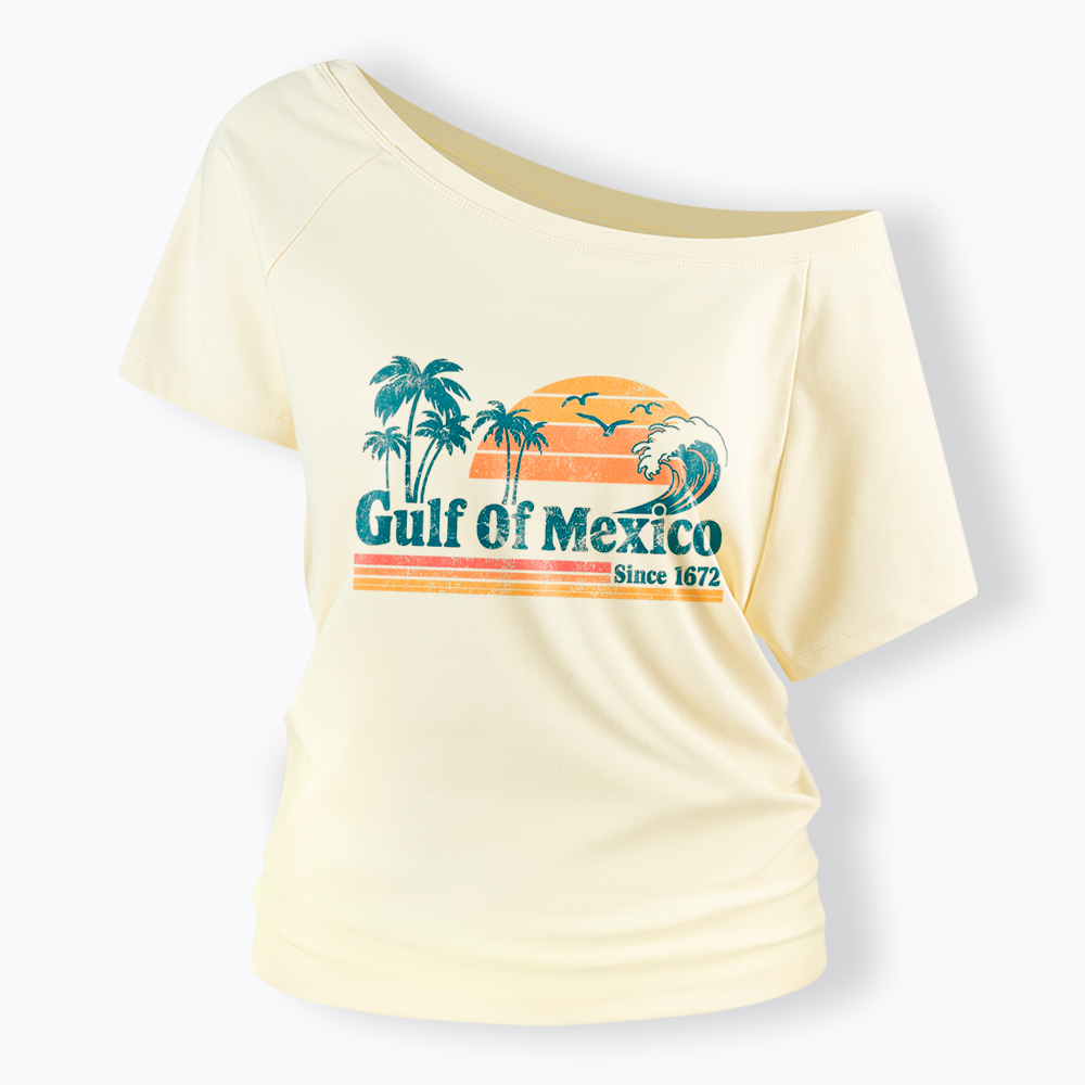 Gulf Of Mexico Off Shoulder T-Shirt