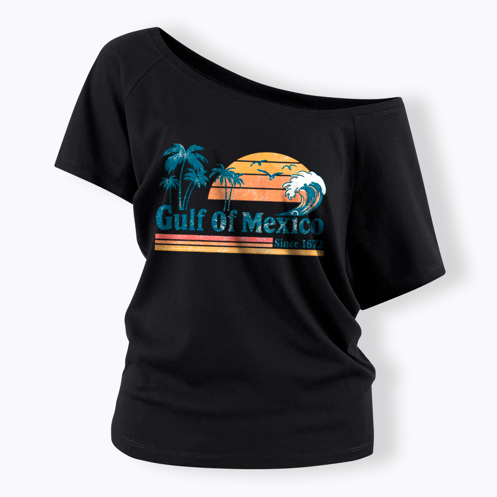 Gulf Of Mexico Off Shoulder T-Shirt