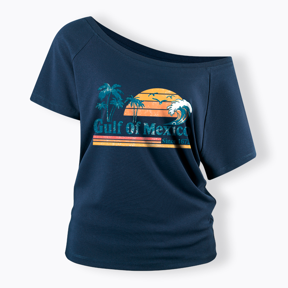 Gulf Of Mexico Off Shoulder T-Shirt